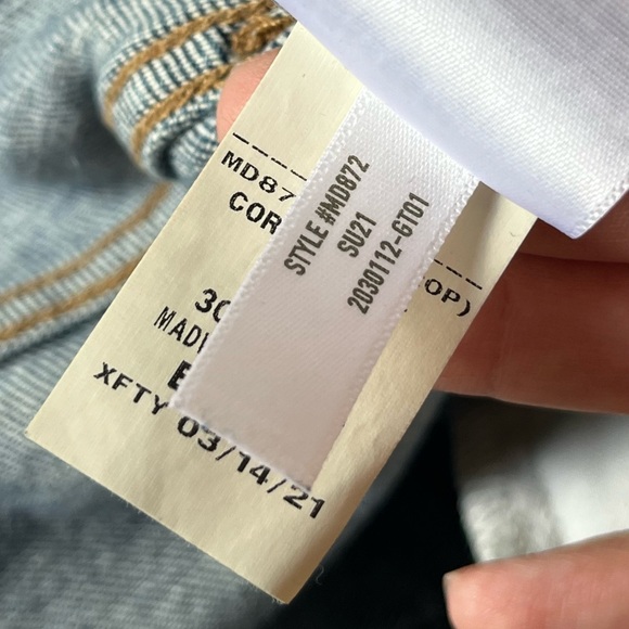 Madewell Women’s Roadtripper Slim Boyjean SIZE 30 PETITE Aylesbury Blue Wash - Picture 14 of 15